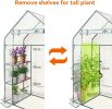 Walk‑In Greenhouse with 3‑Tier 6 Shelves & 2 Bottom Shelves – Reinforced Steel Frame