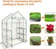 Walk‑In Greenhouse with 3‑Tier 6 Shelves & 2 Bottom Shelves – Reinforced Steel Frame