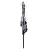 Rectangular Solar Lighted Patio Umbrella with Tilt – 10 x 6.5 ft