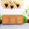 47 Gallon Wooden Deck Storage Bench Box