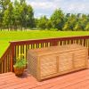 47 Gallon Wooden Deck Storage Bench Box