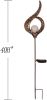 Solar Crackle Glass Globe Stake Light – Waterproof