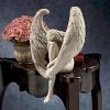 Sorrow Angel Statue – Pure White Winged Sculpture for Home & Garden