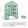 Walk‑In Greenhouse with Shelves & Zipper Door – 4.6 x 4.6 x 6.6 ft