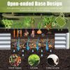 8x4x1 ft Galvanized Raised Garden Bed – Silver, Large Metal Planter Box
