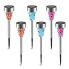 6-Pack Solar Garden Pathway Lights – IP44 Water-Resistant Landscape Lights for Yard, Driveway, and Walkway