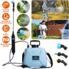 5 L / 1.3 Gallon Electric Plant Sprayer – Telescopic Rechargeable Garden Sprayer with 3 Spray Spouts and Shoulder Strap