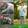 38.97 in Aluminum Stand-Up Weed Puller – 4-Claw Manual Root Remover for Lawn, Yard, and Garden