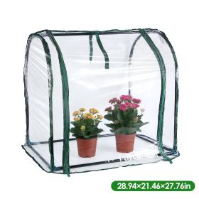 28.94" × 21.46" × 27.76" Tabletop Mini Greenhouse – Portable PVC Seed Starting Tent for Indoor/Outdoor Plant Protection