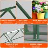 Portable Mini Greenhouse with Roll-Up Zipper Doors – Waterproof, UV-Resistant PVC Cover, 70.86 × 33.46 × 37.4 in