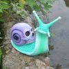 Resin Snail Skull Statue – Halloween Garden Ornament