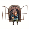 “Elf Out the Door” Tree‑Hugger Gnome Statue