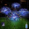 Outdoor Solar Garden Lights – 4‑Pack 120 LED Copper Wire Fireworks Landscape Stakes