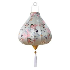 12" Satin Outdoor Lantern – Charming Glow Décor (Option: Grey Butterfly)