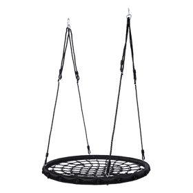 Detachable Spider Web Tree Swing – Outdoor Hanging Platform Swing Seat (size: 24 inches)