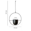 Modern Metal Hanging Planter and Flower Pot Holder