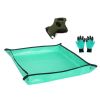 Gardening Padded Knee Pads, Digging & Planting Gloves, and Waterproof Potting Floor Pad Set