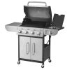 4‑Burner Propane Gas Grill with Side Burner & Warming Rack – 52,000 BTU, 425 sq. in