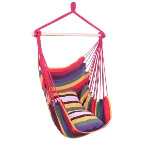 Outdoor Leisure Courtyard Hanging Chairs (Loading: 190 Lbs, Color: Rainbow)