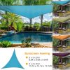 9.84 ft Triangle Shade Sail Patio Canopy – Waterproof Polyester Taffeta
