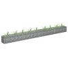Gabion Raised Bed – Silver Galvanized Steel – Large