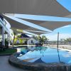 Artpuch Custom Size Dark Grey Sun Shade Sail Triangle – 185 GSM UV Block Canopy