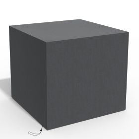 Direct Wicker Square Outdoor Furniture Cover, 91" x 91" x 28" (Color: Gray)
