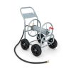 Garden Hose Reel Cart with 4 Wheels & Non‑Slip Grip