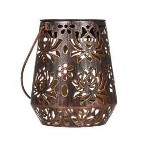 Outdoor Hanging Lamp Lantern Light for Patio Garden Courtyard Pathway (Type: Garden Lights, Color: Brown)