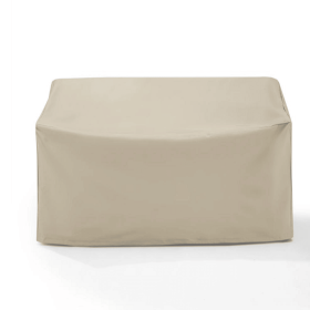 Direct Wicker 106" x 106" Durable Water-Resistant Outdoor Furniture Cover with Buckles (Color: Beige)