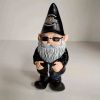 Biker‑Themed Garden Gnome Statue