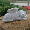 Resin Angel Pet Memorial Statue – Dog/Cat Garden Marker