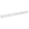 Gabion Raised Bed – Silver Galvanized Steel – Large