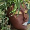 Women Face Statue Flower Pot – 4.7" x 7.3" x 3.4"