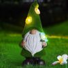 Gnome Night Solar Light – Flower Decor Fairy Gnome Garden Desk Solar Lamp