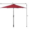 9 ft Patio LED Solar Umbrella with Crank – Market Sun Parasol