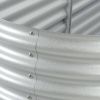 Large Galvanized Steel Raised Garden Bed – Silver