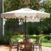 9 ft Patio Umbrella with Crank & Push‑Button Tilt
