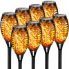 4/8/12‑Pack Solar Torch Lights – 12 LED Flickering Flames