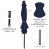 10 ft Outdoor Patio Umbrella with Solar LED Lights