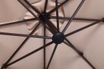 Cantilever Outdoor Umbrella with Weighted Base – Aluminum Offset Patio Umbrella
