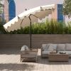 9 ft Patio Umbrella with Crank & Push‑Button Tilt
