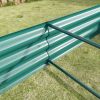 Green Metal Rectangle Raised Garden Bed – 6' x 3' x 1'