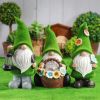 Gnome Night Solar Light – Flower Decor Fairy Gnome Garden Desk Solar Lamp