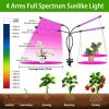 iMounTEK 80W LED Grow Light with 4 Goosenecks – 10 Dimmable Levels