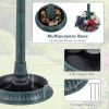 Bird Bath Feeder with Solar Light – Vintage Lighthouse Garden Decor