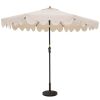 9 ft Patio Umbrella with Crank & Push‑Button Tilt