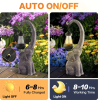 Solar Elephant Statue – Outdoor Garden Resin Elephant Sculpture with LED