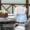 Direct Wicker Aluminum Wicker Round Outdoor Dining Set with Cushions – 5-Piece Set