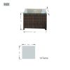 Direct Wicker Adjustable Backrest Rattan Chaise Lounge Set with Cushions